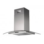 Cappa a Isola 90 x 60 cm Acciaio inox e Vetro Classe A Tecnowind ISOLA FLEX 90 - K562I0002