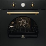 Forno da Incasso Multifunzione Elettrico 60 cm Rustico Acqua Cleaning Classe A Estetica Nero Ghisa Serie 600 Electrolux FR65G