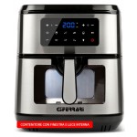 G3 Ferrari Friggisano Top G10210 Friggitrice ad Aria Capacità 9,2 Litri 2100 Watt 9 Programmi Nero/Silver