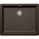 Lavello incasso 1 Vasca - Monovasca sopratop 556 x 456 mm Cristadur Premium Bronze GALAXY N100L SCHOCK GALN100LA87