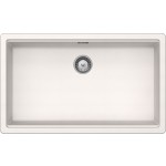 Lavello incasso 1 Vasca - Monovasca sopratop 750 x 456 mm Cristadur Premium Bianco Puro GALAXY N100XL SCHOCK GALN100XLA99