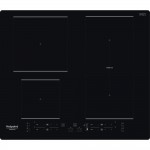 Piano Cottura da Incasso Induzione 60 cm 4  Zone Combi Duo Vetro Nero Ariston Hotpoint HB 4860B NE - HB4860BNE