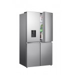Hisense RQ758N4SWSE Frigorifero Libera Installazione Side by Side 4 Porte Total No Frost Classe E Dispenser acqua Silver 