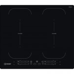 Piano Cottura da Incasso Induzione 60 cm 4 Zone DoubleSize Push-Go Vetroceramica Nera Indesit IB 88B60 NE