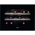 Cantinetta Vino da Incasso 18 Bottiglie Classe F Altezza 45 cm vetro nero Serie 9000AEG KWK884520B - KWK 884520 B