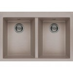 Elleci LGQ34043BTP Lavello Quadra 340 80x53 2 Vasche Tortora 43