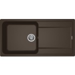 Elleci LG248078 Lavello da Incasso 1 vasca grande con gocciolatoio Reversibile 100 x 50 cm finitura Granitek Espresso 78 Life 410