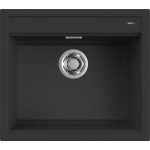 Elleci LGB10540 Lavello da Incasso 1 vasca - Monovasca Sopratop 57 x 51 cm finitura Granitek Matt Nero 40 Best 105