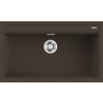 Elleci LGB36078 Lavello da Incasso 1 vasca - Monovasca Sopratop 86 x 51 cm finitura Granitek Matt Espresso 78 Best 360