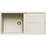 Elleci LGU48062 Lavello 1 vasca con gocciolatoio  Reversibile Sopratop 100 x 50 cm finitura Granitek Classic Bianco Antico 62 Unico 480