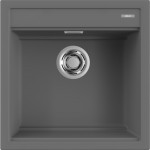 Elleci LKB10499 Lavello da Incasso 1 vasca - Monovasca Sopratop 51 x 51 cm finitura Keratek Dark Grey 99 Best 104