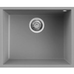 Elleci LKQ10597BSO Lavello da Incasso 1 Vasca Sottotop 54 x 44 cm finitura Keratek Light Grey 97 Quadra 105 SOTTOTOP