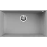 Elleci LKQ13097BSO Lavello da Incasso 1 Vasca Sottotop 76 x 44 cm finitura Keratek Light Grey 97 Quadra 130 SOTTOTOP
