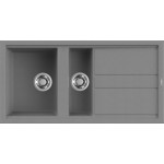 Elleci LMB47573 Lavello 1 vasca e vaschetta con gocciolatoio Reversibile Sopratop 100 x 51 cm finitura Granitek Metal Titanium 73 Best 475