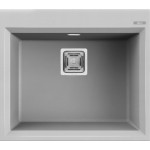 Elleci LMK10579 Lavello da Incasso 1 vasca - Monovasca Sopratop 57 x 50 cm finitura Granitek Metal Aluminium 79 KARISMA 105