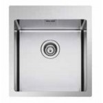 Lavello da Incasso 1 Vasca Sopratop - Filotop 39 x 51 cm Acciaio Inox con Fascia Miscelatore Radius R12 Apell LNR39FBC