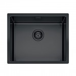 Lavello da Incasso Monovasca Vasca Sottotop 538 x 438 mm Acciaio Inox finitura PVD Nero Metamorfosi Apell MEM50BP