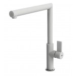 Elleci MGKARE68 Miscelatore monocomando Cucina con canna girevole Ares finitura Granitek Matt Bianco 68