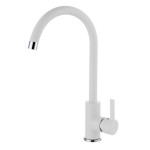 Elleci MGKC0168 Miscelatore monocomando Cucina con canna alta finitura Granitek Bianco 68