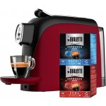 Macchina Caffe' Espresso per Capsule in Alluminio Incluse 32 Capsule Super compatta Serbatoio 500 ml Bialetti Mignon Rosso