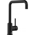 Miscelatore da Cucina Monocomando con Canna Alta Girevole Silgranit Nero Opaco Blanco MILI 1526665 - 526665