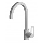 Elleci MMKBRI79 Miscelatore monocomando Cucina con canna girevole Bridge finitura Granitek Metal Aluminium 79