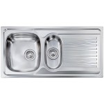 Lavello da Incasso 1 Vasca e Vaschetta con gocciolatoio a Destra 100 x 50 cm Sopratop Acciaio Inox satinato CM MONDIAL 011545.S1.01.2018 - 011545 SCSSP