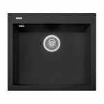 ON6010 Lavello 1 vasca Plados Serie One 60-10 code 70 ULTRAGRANIT BLACK MATT