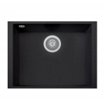 Plados ON6010ST-44 Lavello 1 vasca installazione sottotop Serie One 60-10 ST finitura 44 ULTRAMETAL NERO