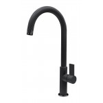 Plados SLIMFIX-44 Miscelatore cucina monocomando con corpo slim e canna a ponte modello SLIMFIX finitura 44 ULTRAMETAL NERO