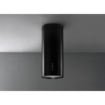 Cappa a Isola Cilindrica Diametro 35 cm Acciaio verniciato finitura nero FALMEC Polar Black - CPWI90.E2P2#ZZZN491F