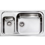 Lavello da Incasso 1 Vasca Destra e Vaschetta a Sinistra 86 x 50 cm Sopratop Acciaio Inox satinato CM PUNTO PLUS 011114.D1.01.2018 - 011114 DCSSP