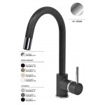 Plados PUNTOBPEX-40 Miscelatore cucina monocomando con canna tubolare e bocchetta estraibil Cromato Nemo finitura 40 CROMO 