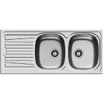 Pyramis 100150701 SPARTA Lavello 2 Vasche con Gocciacatoio a Destra Inox