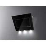 Cappa a Parete 80 cm Acciaio inox finitura Scotch Brite Finitura in vetro temperato nero FALMEC Quasar - CQPN80.E0P2#ZZZN491F