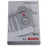 Set di 8 Sacchetti e 1 micro filtro per Aspirapolvere Originale Bosch Siemens 00460762 00460761 - sigla BHZ4AF1 VZ92S40 - TIPO S 