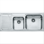 Lavello da Incasso 2 Vasche + Gocciolatoio Sinistro Inox Franke GAX 621 2 - 101.0017.504 85840847 - 101.0017.504