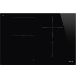 Piano Cottura da Incasso Induzione 4 Zone Flessibili 75 cm Nero Smeg SI1M4744D