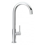 Miscelatore monocomando canna alta a tubo base finitura Cromato AQUADROP SCHOCK SXDROP80