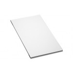 Tagliere in vetro finitura Bianco 24 x 51 cm per Lavelli Apell TLN24W