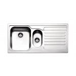 Lavello da Incasso 1 Vasca e Vaschetta con Gocciolatoio a Destra 100 x 50 cm Acciaio Inox Serie Venezia Apell VE1002IRBC