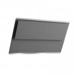 Cappa a Parete 55 cm Vetro temperato lucido Grigio doppia area di aspirazione e pulsantiera touch FALMEC Verso - CVXN55.E0P2#ZZZA491F