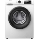 Hisense WFQP701219VM Lavatrice Libera Installazione Carica Frontale Slim Profondità 45 cm 7 Kg Classe A Centrifuga 1200 giri/min. Motore Inverter Funzione Vapore Bianco 