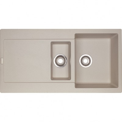 Lavello da Incasso Fragranite 1 Vasca e Vaschetta con Gocciolatoio Reversibile 97 x 50 Maris Sahara Franke MRG 651 114.0066.684 - 9899923 
