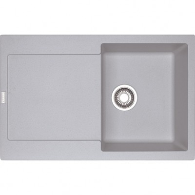 Lavello da Incasso Fragranite 1 Vasca con Gocciolatoio Reversibile 78 x 50 Maris Alluminio Franke MRG 611-78 114.0150.183 - 9899914 