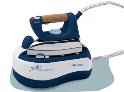 Ferro Da Stiro con Caldaia Ariete 6257 Stiromatic 2200 2000W Bianco Blu