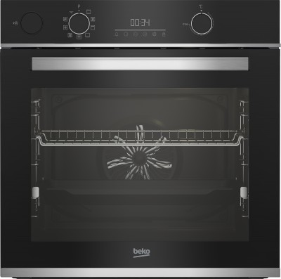 Beko BBIS13300XMPE Forno da Incasso Multifunzione Elettrico 60 cm assistito a vapore Classe A+ AeroPerfect Cristallo nero e Acciaio inox Beyond b300