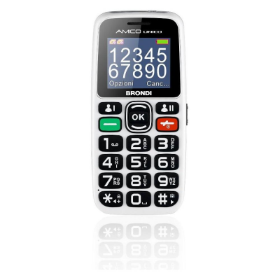 Cellulare 2G Gprs Brondi AMICO Unico Dual Sim Bianco