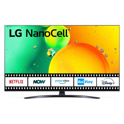 Televisore Tv 65 Pollici SERIE NANO76 Smart TV UHD Ashed blue LG 65NANO766QA API