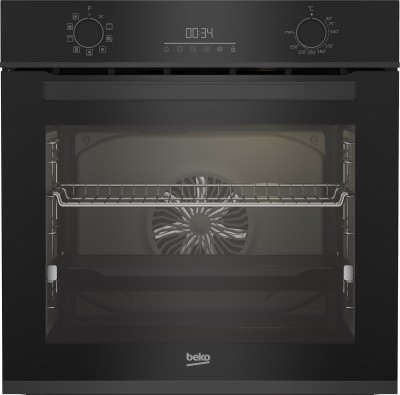 Forno da Incasso Multifunzione Elettrico 60 cm 9 funzioni Classe A+ Finitura Cristallo nero e dark inox Serie b300 Linea Look Beko BBIM13300CDXE